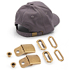 30 Sets Stainless Steel Peaked Cap Adjuster Kits FIND-BC0004-67AB-4