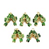 Brass Cloisonne Pendants KK-P251-A01-G-06-1