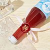 Brass Wax Seal Stamps with Wood Handle AJEW-WH0412-0103-5