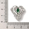Rack Plating Brass Micro Pave Cubic Zirconia Pendants KK-U027-10P-3