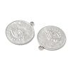304 Stainless Steel Pendants STAS-L022-441P-01-2