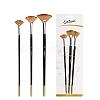 Paint Wood Fan Brushes PW-WG52625-01-1