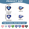 ARRICRAFT 64Pcs 16 Colors Alloy Enamel Charms ENAM-AR0001-49-2