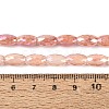Anti-Tarnish Electroplate Glass Beads Strands EGLA-Q130-02A-10-4