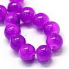 Baking Paint Imitation Jade Glass Round Bead Strands DGLA-Q021-10mm-27-2