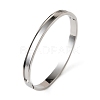 6MM 304 Stainless Steel Blank Grooved Hinged Bangle Making SA-CBA4244-02P-1