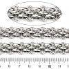 304 Stainless Steel Woven Link Chains CHS-S012-02P-3