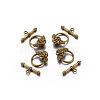 Tibetan Style Toggle Clasps LS-GLF0026Y-NF-3
