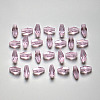 Transparent K9 Glass Beads GLAA-G078-C-22-1