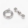 Tibetan Style Alloy Toggle Clasps TIBE-L003-015AS-1