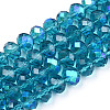 Electroplate Glass Beads Strands LS-EGLA-A034-T6mm-L25-1
