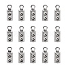 Tarnish Resistant 304 Stainless Steel Folding Crimp Ends X-STAS-R065-36-1
