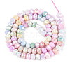 Anti-Tarnish Electroplate Rondelle Glass Beads Strands EGLA-T021-6mm-17-10-2