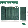 Portable Rectangle Velvet Jewelry Storage Rolls ABAG-WH0046-105C-2