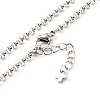 Bullet Natural Gemstone Pointed Pendant Necklaces Sets NJEW-JN03526-7