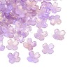 Two Tone Transparent Glass Bead Caps GLAA-Z020-02K-1