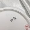 Rhodium Plated 925 Sterling Silver Micro Pave Clear Cubic Zirconia Charms STER-P054-11B-P-1
