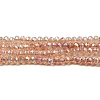 Transparent Baking Paint Glass Beads Strands DGLA-F002-02A-05-1