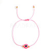 Bohemian Style Resin Evil Eye Bead Braided Bracelets BR6167-13-1