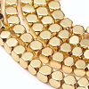 Electroplate Non-magnetic Synthetic Hematite Beads Strands G-I260-09A-2