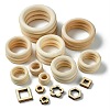 45Pcs 15 Styles Unfinished Wood Linking Rings WOOD-YW0001-15-1