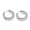 Tarnish Resistant 201 Stainless Steel Huggie Hoop Earrings EJEW-O095-05-04-1