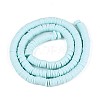 Handmade Polymer Clay Beads Strands CLAY-R089-6mm-032-2