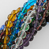 Transparent Glass Bead Strands GLAA-R095-8mm-M-1