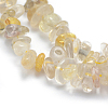 Natural Gold Rutilated Quartz Beads Strands G-P406-34-3
