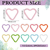 20Pcs 10 Colors Alloy Rock Climbing Carabiners FIND-ME0002-81-2