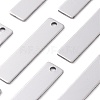 201 Stainless Steel Rectangle Stamping Blank Tag Pendants STAS-R064-15B-3
