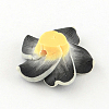 Handmade Polymer Clay 3D Flower Plumeria Beads CLAY-Q192-15mm-01-2