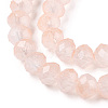 Two-Tone Imitation Jade Glass Beads Strands GLAA-T033-01B-02-3