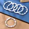 Natural Selenite Beaded Stretch Bracelets for Women BJEW-F481-01B-2