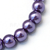 Baking Paint Pearlized Glass Pearl Round Bead Strands HY-Q003-4mm-59-2