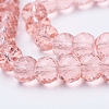 Transparent Glass Beads Strands EGLA-E045-B02-3