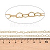 304 Stainless Steel Heart Link Chains CHS-C013-04G-01-2