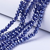 Electroplate Glass Beads Strands EGLA-A034-P8mm-A11-1