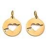 304 Stainless Steel Charms STAS-D050-07G-01-1
