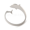304 Stainless Steel Open Cuff Rings RJEW-K262-01A-P-3