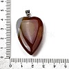 Natural Red Agate Pendants G-F820-04P-04-3