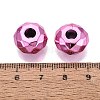 UV Plating Acrylic European Beads OACR-E033-22-05-3