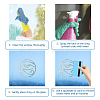 Waterproof PVC Colored Laser Stained Window Film Adhesive Stickers DIY-WH0256-025-3