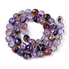 Dyed & Heated Natural Fire Crackle Agate Beads Strands G-N359-01A-05-3