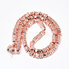 Electroplate Non-magnetic Synthetic Hematite Beads Strands G-Q465-32RG-2