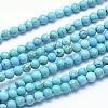 Natural Magnesite Beads Strands TURQ-G148-07-4mm-1
