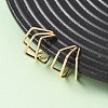 304 Stainless Steel Triple Pentagon Cuff Earrings EJEW-K268-88G-2