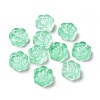 Transparent Spray Painted Glass Beads GLAA-I050-02C-1