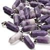 Natural Lepidolite Pendants G-Z067-07P-15-1