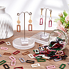 140Pcs 7 Colors Wood Pendants WOOD-NB0002-29-5